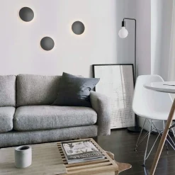 Aplique LED de pared circular 