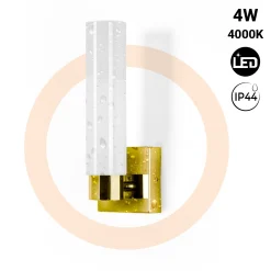 Aplique LED tubular para baño - 4W - 320lm - IP44