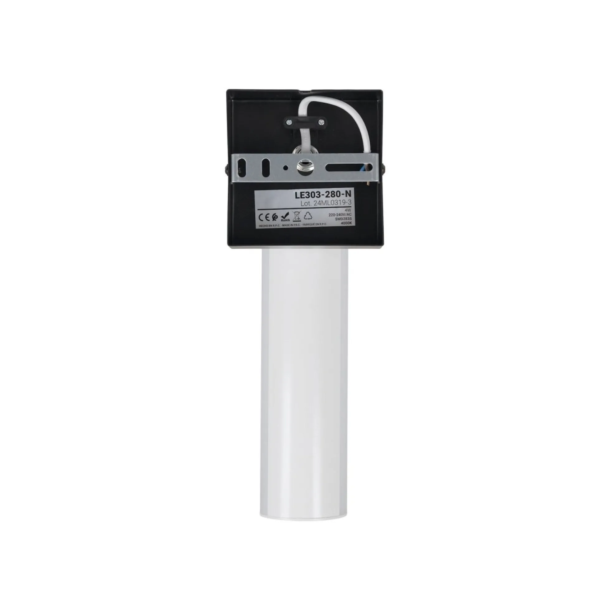 Aplique LED tubular para baño - 4W - 320lm - IP44