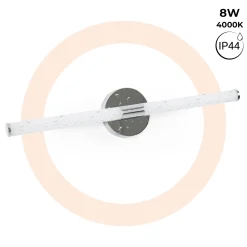 Aplique LED tubular para baño - 8W - 720lm - IP44 - 60cm