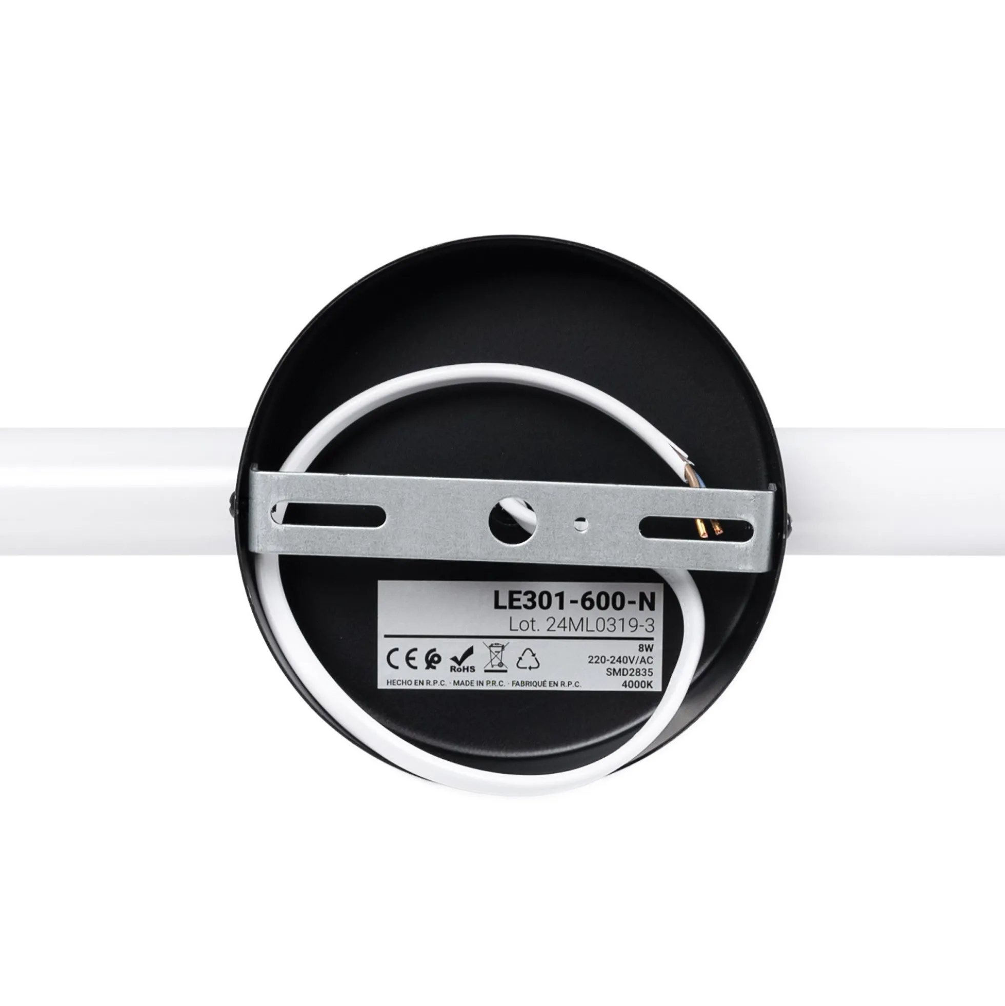 Aplique LED tubular para baño - 8W - 720lm - IP44 - 60cm