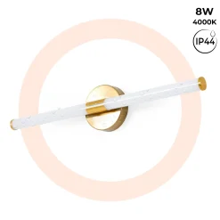 Aplique LED tubular para baño - 8W - 720lm - IP44 - 60cm