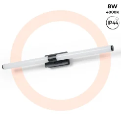 Aplique LED tubular para baño - 8W - IP44 - 60cm