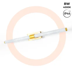 Aplique LED tubular para baño - 8W - IP44 - 60cm