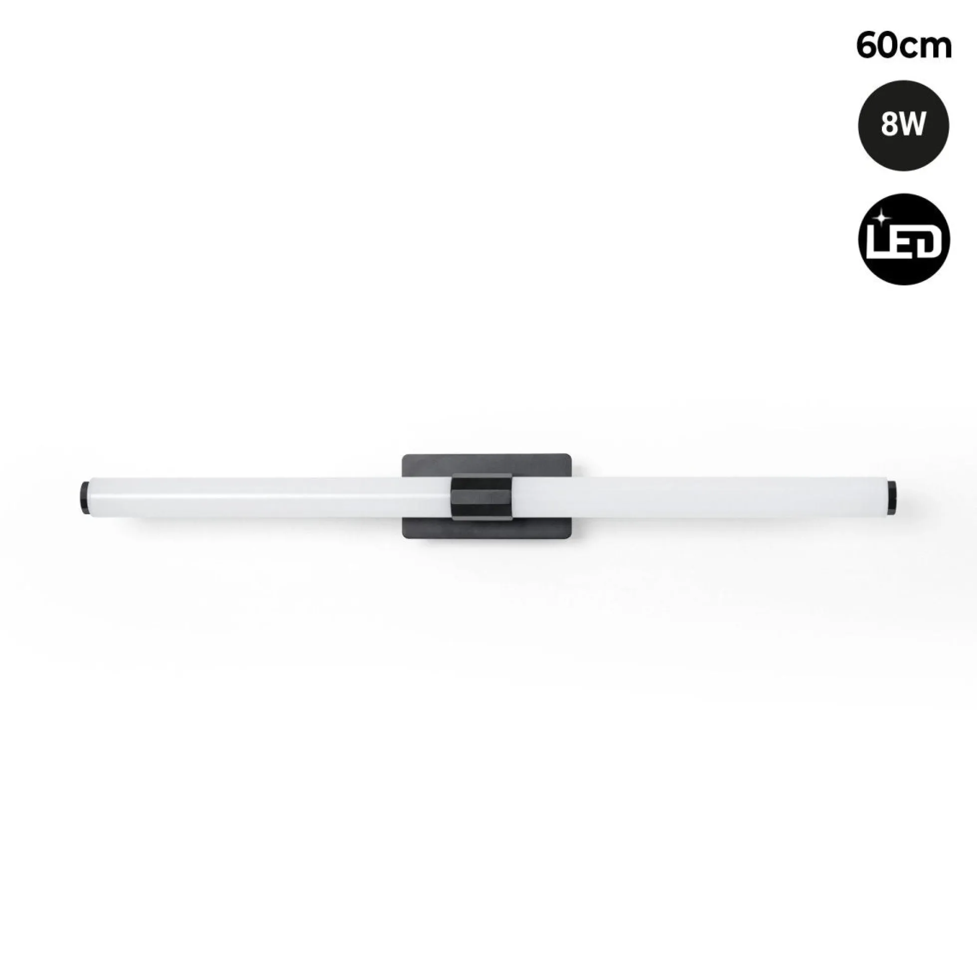 Aplique LED tubular para baño - 8W - IP44 - 60cm