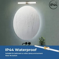 Aplique LED tubular para baño - 8W - IP44 - 60cm