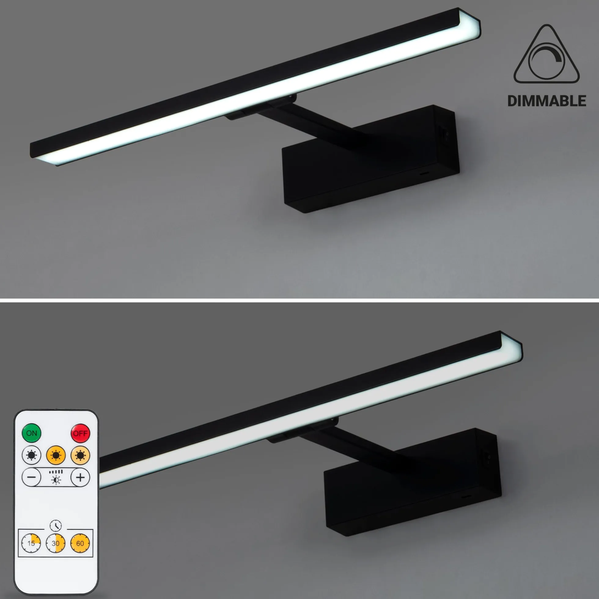 Aplique LED 4W con batería - Mando a distancia - CCT + DIM + Temporizador