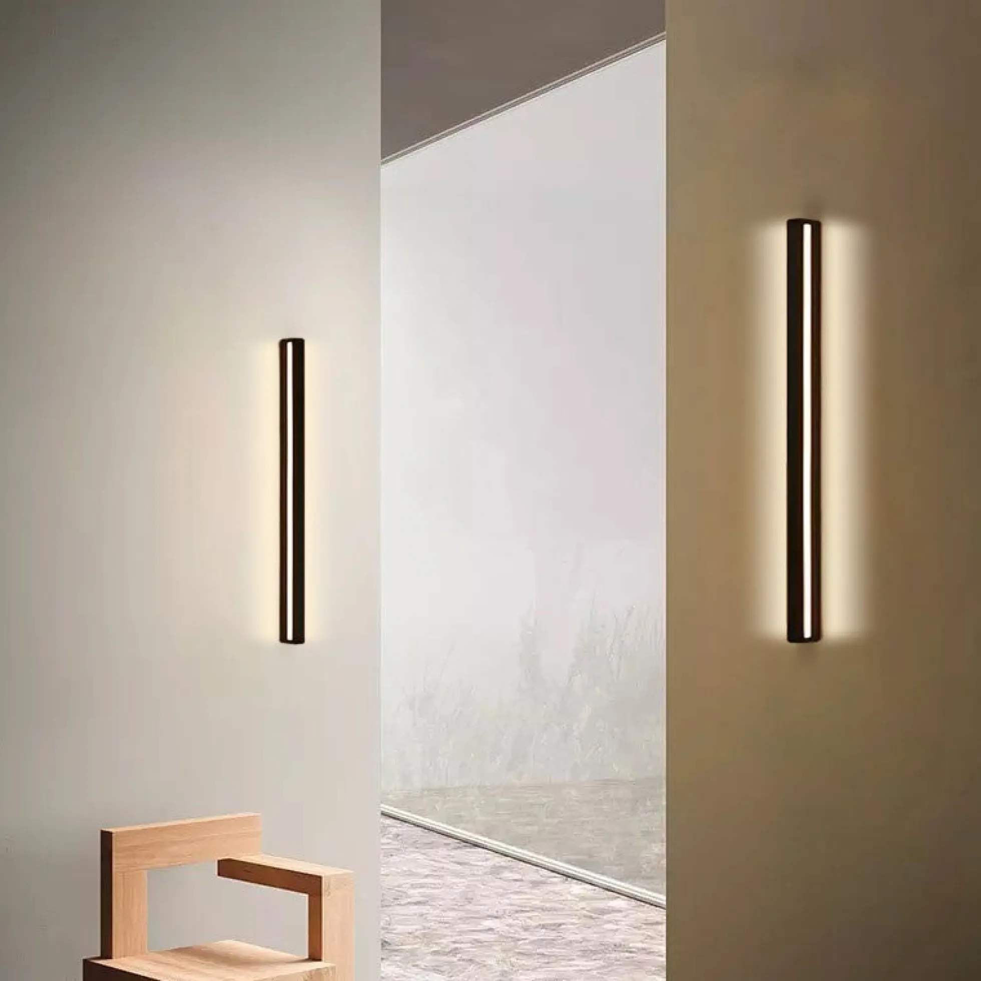 Aplique lineal de pared LED integrado - 13W - 60cm - IP20