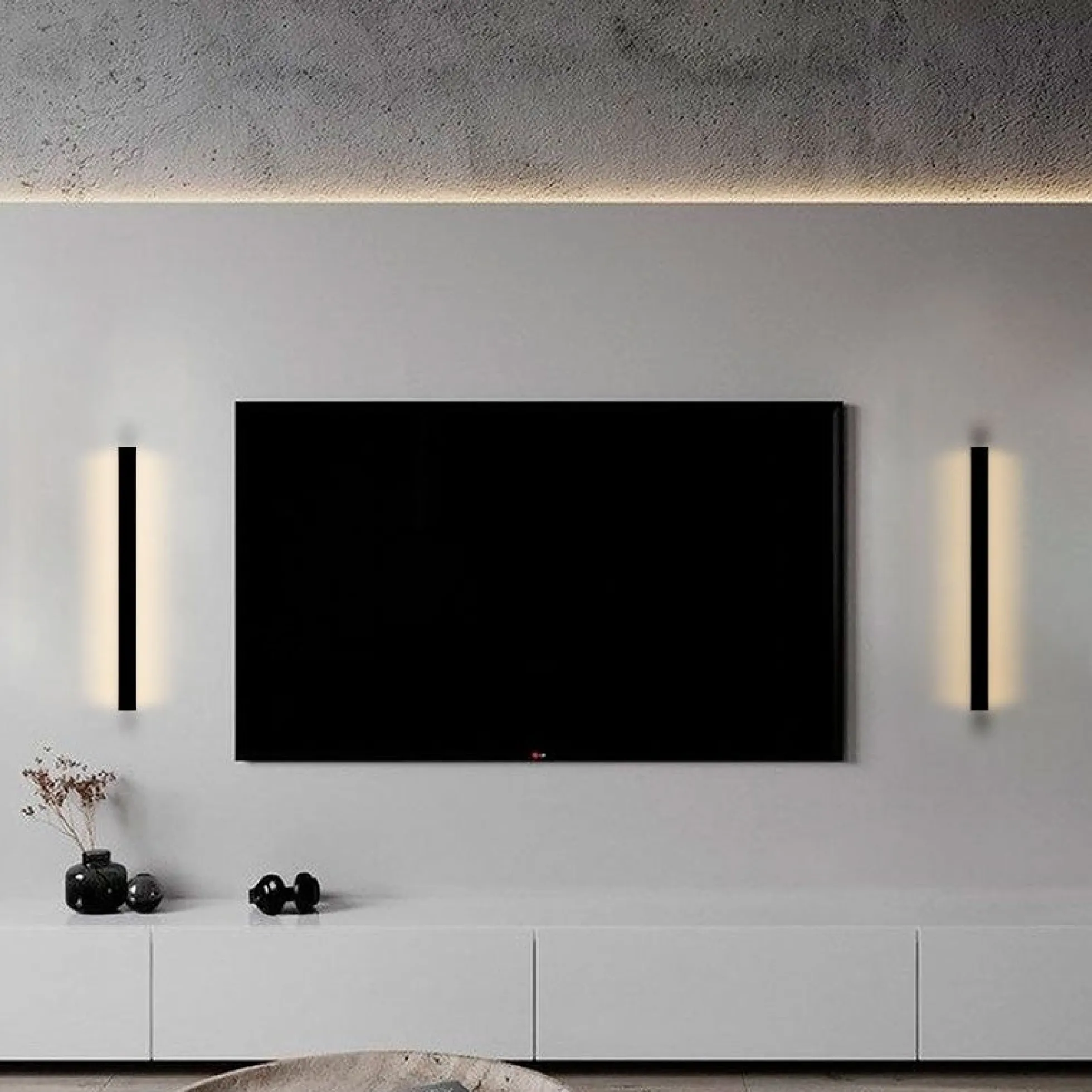 Aplique lineal de pared LED integrado - 13W - 60cm - IP20