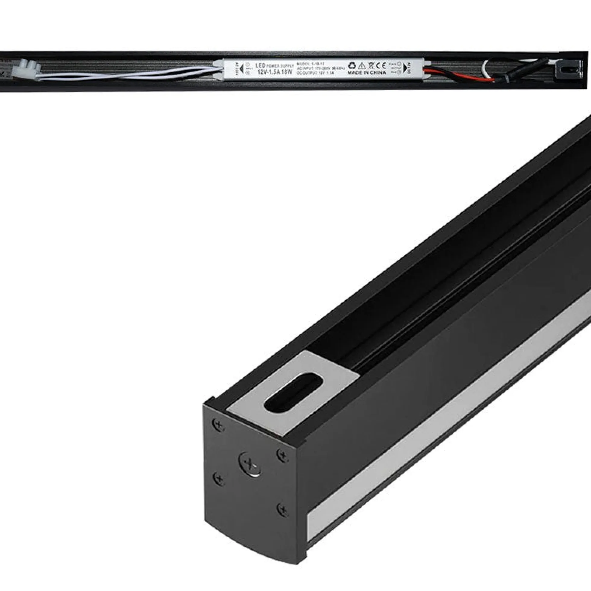 Aplique lineal de pared LED integrado - 13W - 60cm - IP20