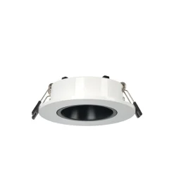 Aro downlight circular basculante para bombilla GU10 / MR16 - Bajo UGR - Corte Ø75 mm