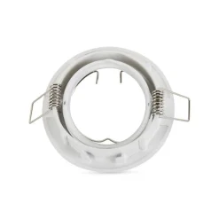 Aro downlight circular basculante para bombilla GU10 / MR16 - Corte Ø72 mm