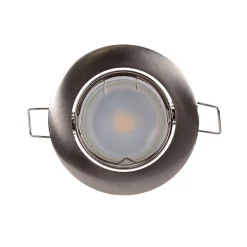 Aro downlight circular basculante para bombilla GU10 / MR16 - Corte Ø72 mm