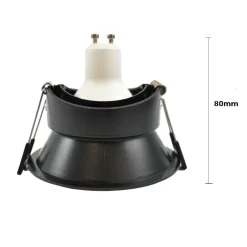 Aro downlight circular para bombilla GU10 / MR16 - Bajo UGR - Corte Ø 85 mm