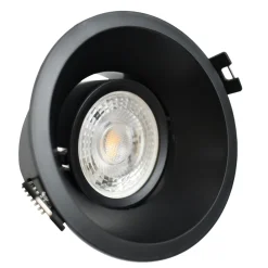 Aro downlight circular para bombilla GU10 / MR16 - Bajo UGR - Corte Ø 85 mm