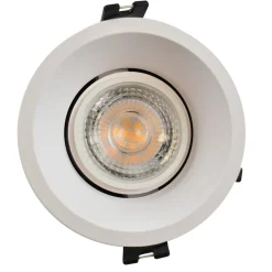Aro downlight circular para bombilla GU10 / MR16 - Bajo UGR - Corte Ø 85 mm