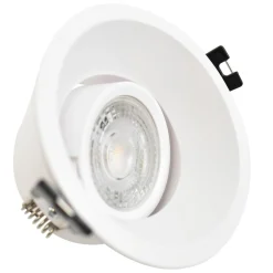 Aro downlight circular para bombilla GU10 / MR16 - Bajo UGR - Corte Ø 85 mm