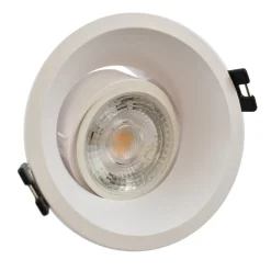 Aro downlight circular para bombilla GU10 / MR16 - Bajo UGR - Corte Ø 85 mm