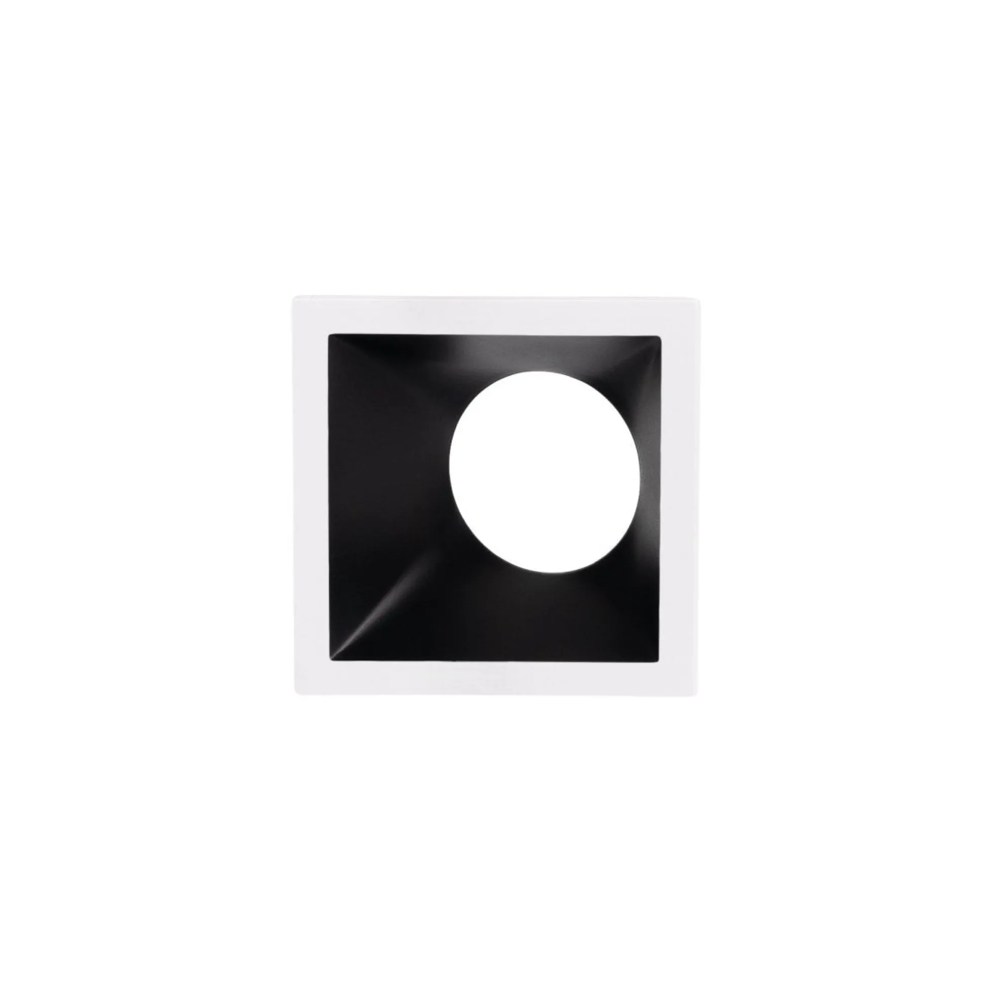 Aro downlight cuadrado asimétrico - Bajo UGR - Corte 75 x 75mm