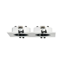 Aro downlight cuadrado basculante doble GU10 / MR16 - Bajo UGR - Corte 75 x 150mm