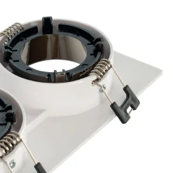 Aro downlight cuadrado basculante doble GU10 / MR16 - Bajo UGR - Corte 75 x 150mm