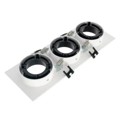Aro downlight cuadrado basculante triple GU10 / MR16 - Bajo UGR - Corte 75 x 235mm