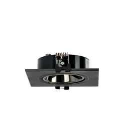 Aro downlight cuadrado basculante para bombilla GU10 / MR16 - Bajo UGR - Corte Ø75 mm