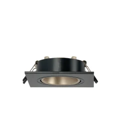 Aro downlight cuadrado basculante para bombilla GU10 / MR16 - Bajo UGR - Corte Ø75 mm