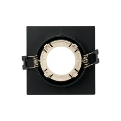 Aro downlight cuadrado basculante para bombilla GU10 / MR16 - Bajo UGR - Corte Ø75 mm