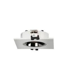 Aro downlight cuadrado basculante para bombilla GU10 / MR16 - Bajo UGR - Corte Ø75 mm