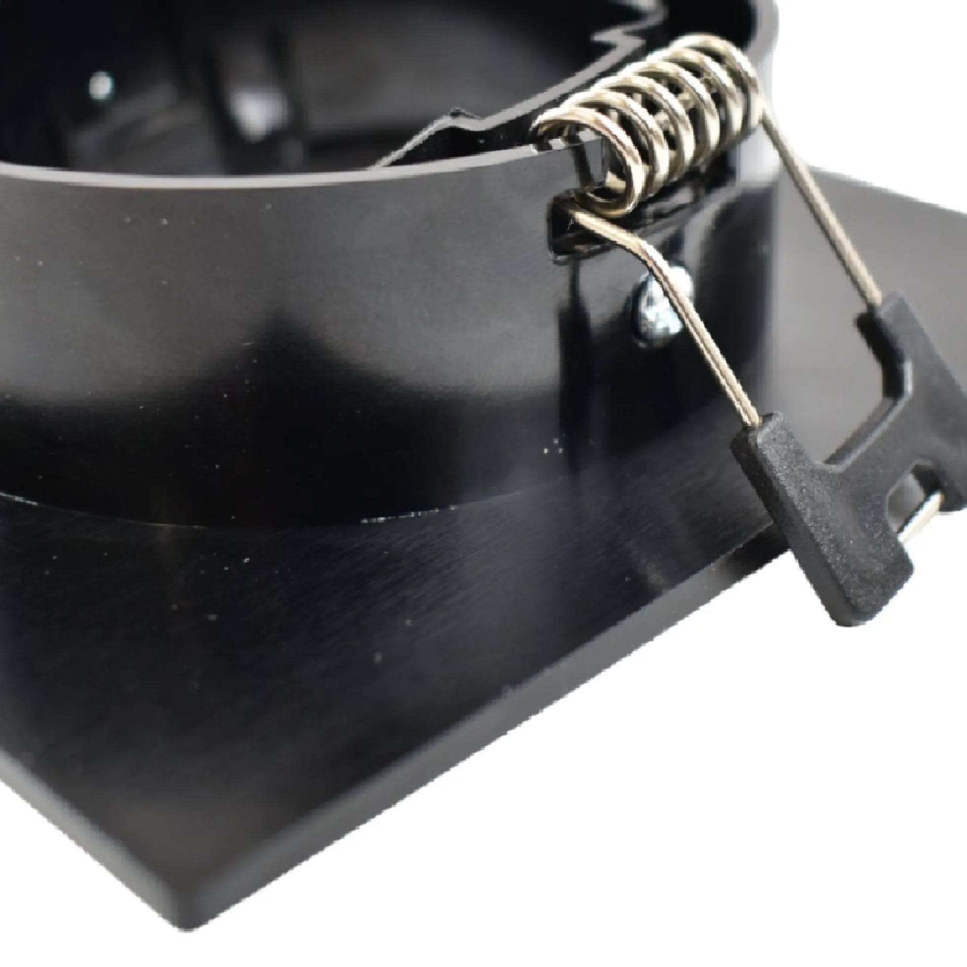 Aro downlight cuadrado basculante para bombilla GU10/MR16 - Corte Ø75mm