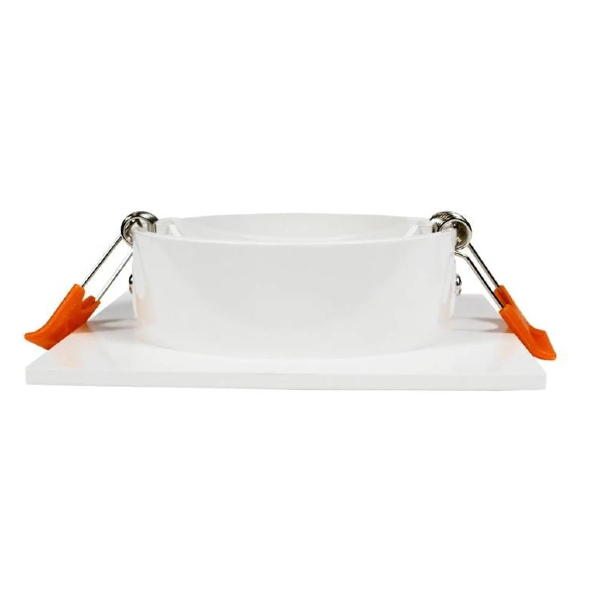 Aro downlight cuadrado basculante para bombilla GU10/MR16 - Corte Ø75mm