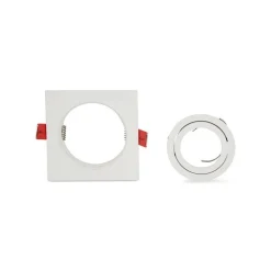 Aro downlight cuadrado basculante PREMIUM para GU10 / MR16
