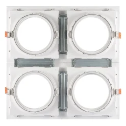 Aro downlight cuadrado tipo cardan para bombilla QR111 ó AR111 - Corte 155 x 155 mm