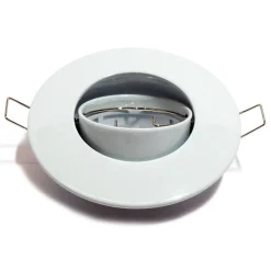 Aro downlight empotrable basculante Ø80/Ø102 blanco para GU10 / GU5.3