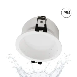 Aro downlight empotrable para bombilla GU10 / MR16 - Ø82mm - Corte Ø75mm