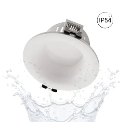 Aro downlight empotrable para bombilla GU10 / MR16 - Ø86mm - Corte Ø70-75mm