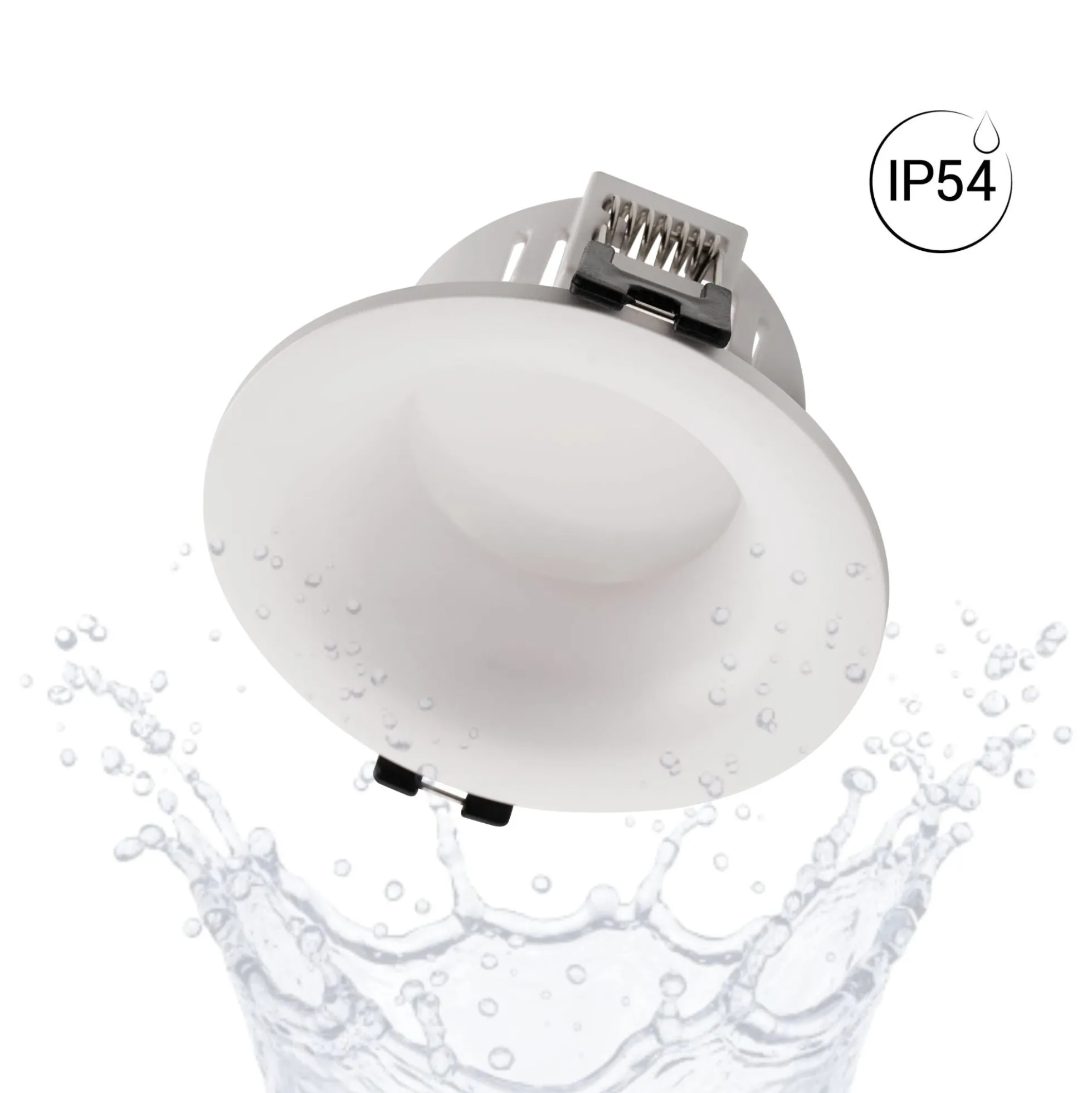 Aro downlight empotrable para bombilla GU10 / MR16 - Ø86mm - Corte Ø70-75mm