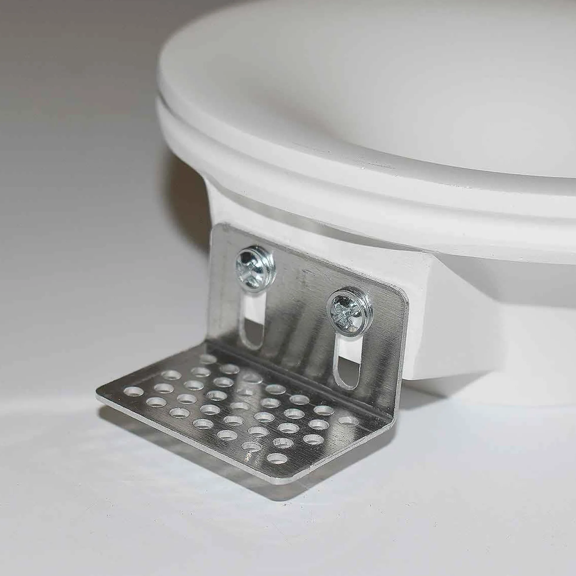 Aro downlight empotrable redondo de Escayola GU10 trimless