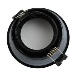 Aro downlight estanco circular para bombilla GU10 / MR16 - Difusor opal - Corte Ø 75-80 mm - IP54