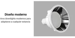 Aro empotrable Ø75mm MR16, GU10 bajo UGR