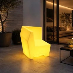 Asiento luminoso LED RGBW - 16W - Recargable - IP65