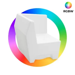 Asiento luminoso LED RGBW - 16W - Recargable - IP65