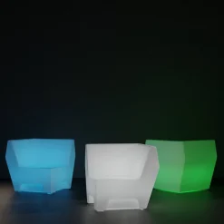 Asiento luminoso LED RGBW - 16W - Recargable - IP65