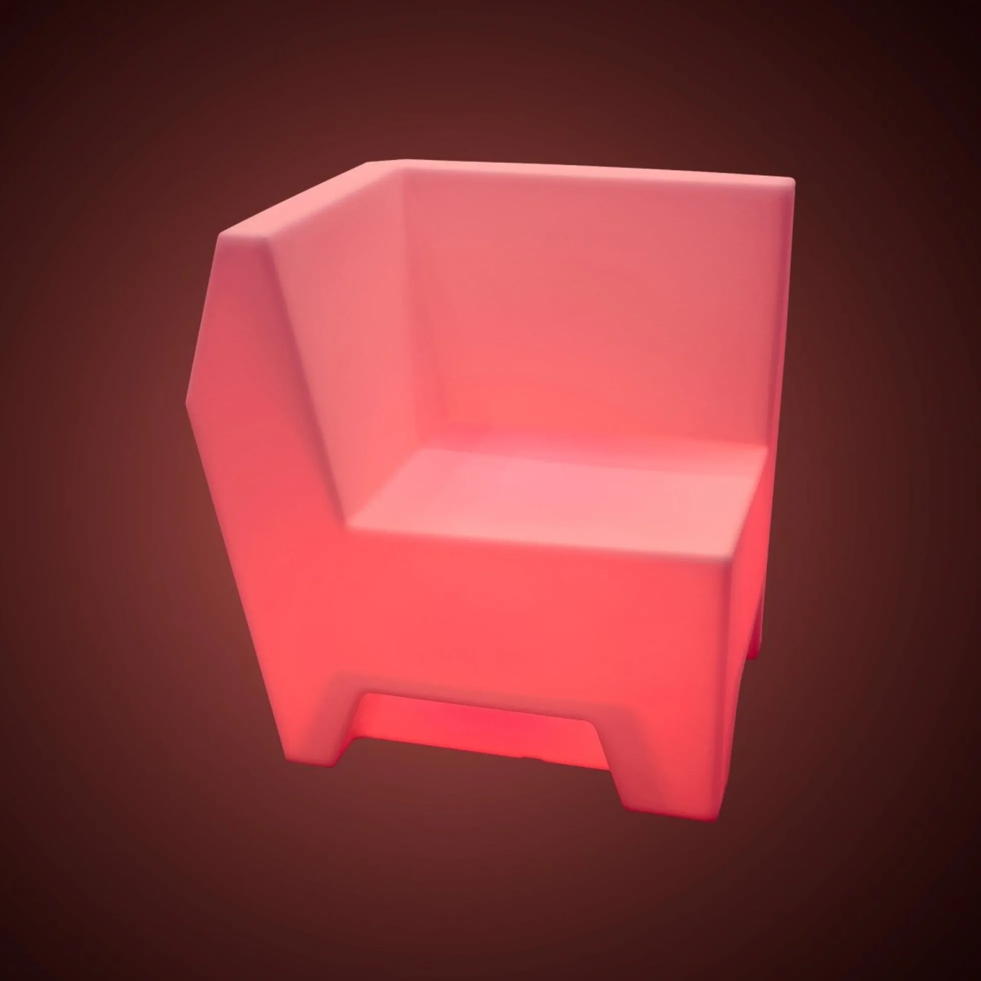 Asiento luminoso LED RGBW - 16W - Recargable - IP65