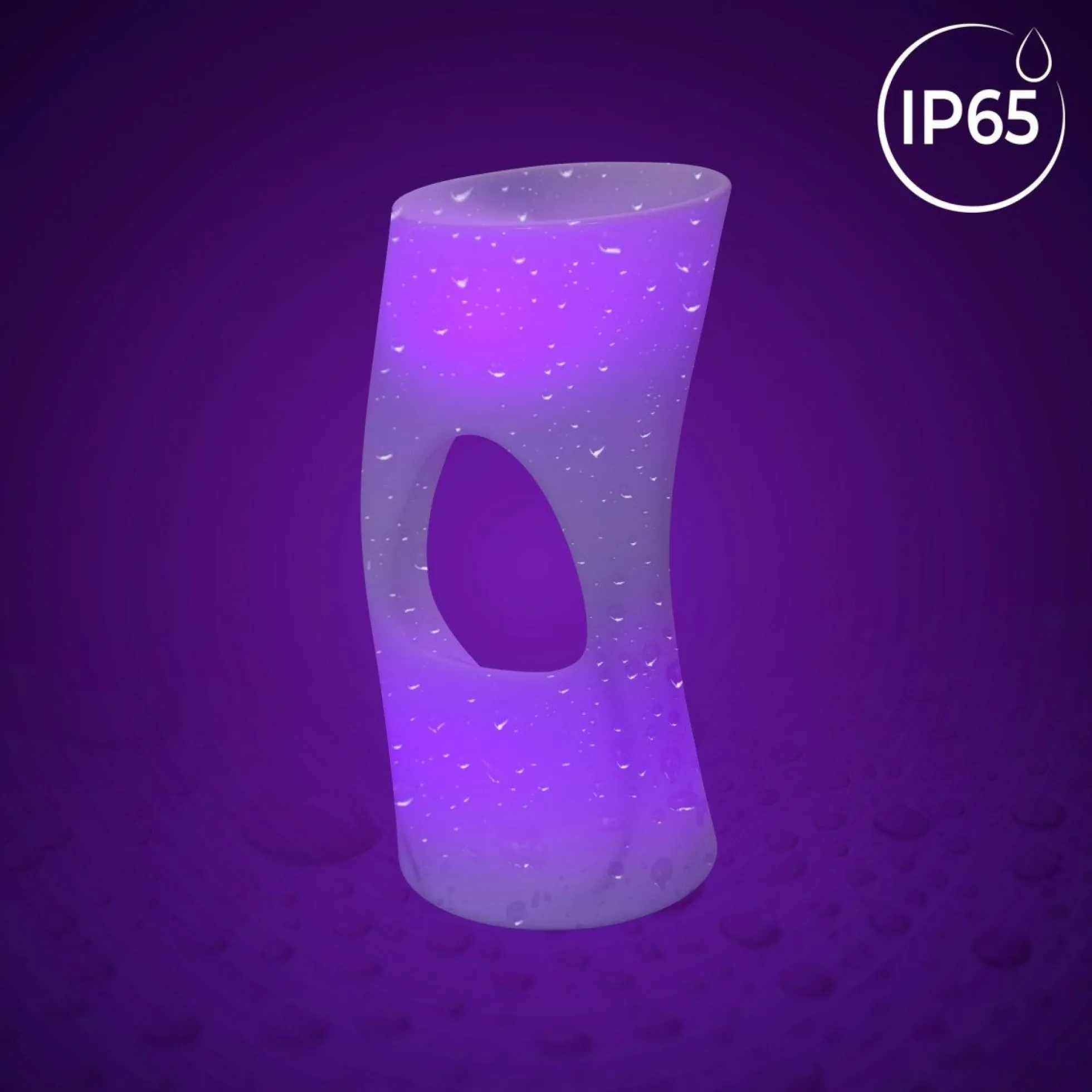 Asiento luminoso LED RGBW - 12W - Recargable