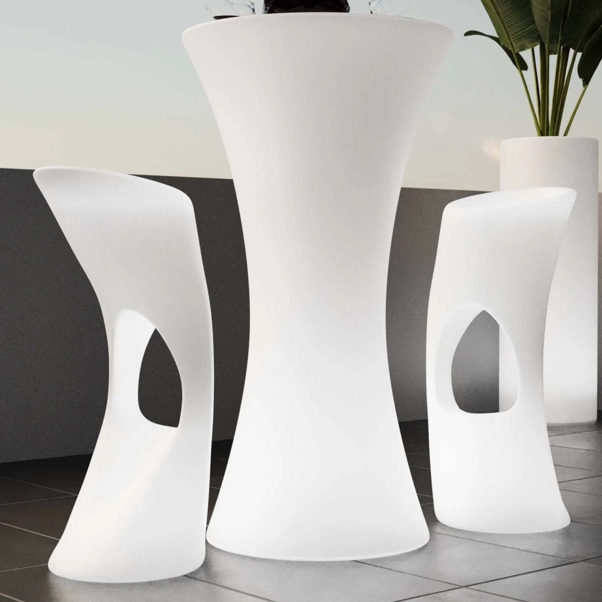 Asiento luminoso LED RGBW - 12W - Recargable