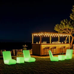 Asiento luminoso LED RGBW - 16W - Recargable