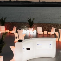 Asiento luminoso LED RGBW - 16W - Recargable