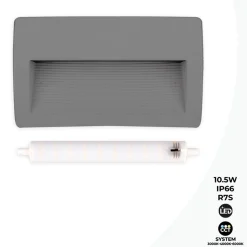 Baliza de pared LED CCT para exterior FUMAGALLI LORENZA 270 R7S 10.5W